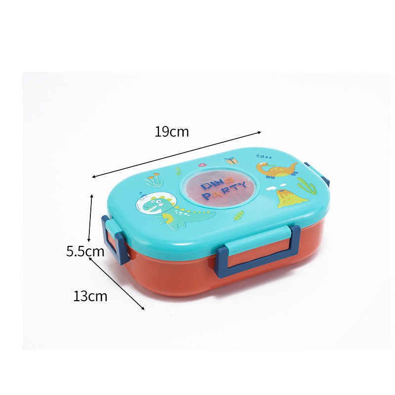 Food Grade Fresh Box Microwave Cute Lunch Box Primary School Double Layer Lunch Box Children Cartoon Lunch Box Wholesale