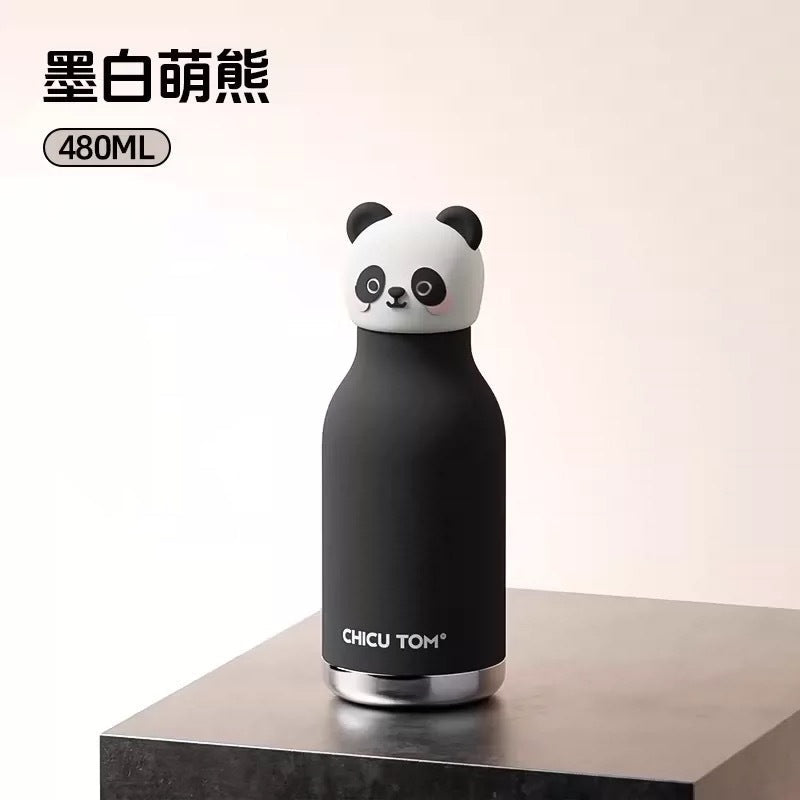Women’s High-Beauty 2026 New Kids Water Bottle, Student School Animal Straw Cute, Portable Insulated Bottle