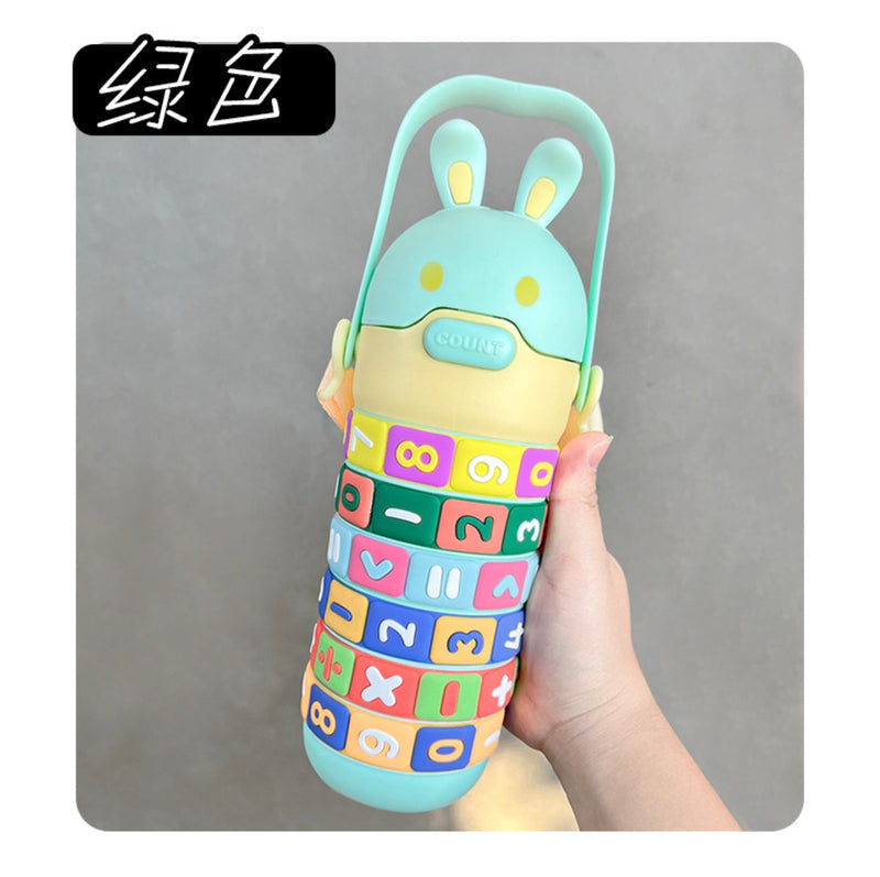 Children's Thermos Cup 316 Stainless Steel Cute and Fun Water Cup Cartoon Portable Student Kidsren's Straw Cup Wholesale