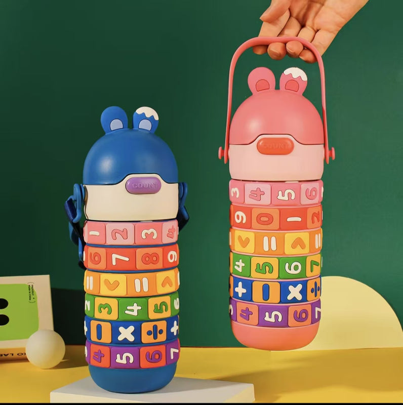 Children's Thermos Cup 316 Stainless Steel Cute and Fun Water Cup Cartoon Portable Student Kidsren's Straw Cup Wholesale