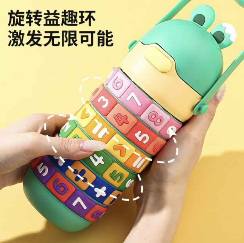 Children's Thermos Cup 316 Stainless Steel Cute and Fun Water Cup Cartoon Portable Student Kidsren's Straw Cup Wholesale