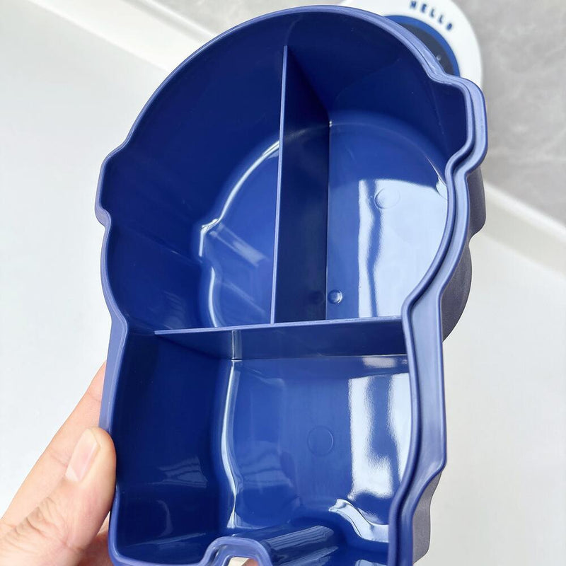 Creative spaceman lunch box food grade plastic compartment fruit box student lunch box microwave oven fresh-keeping box wholesale