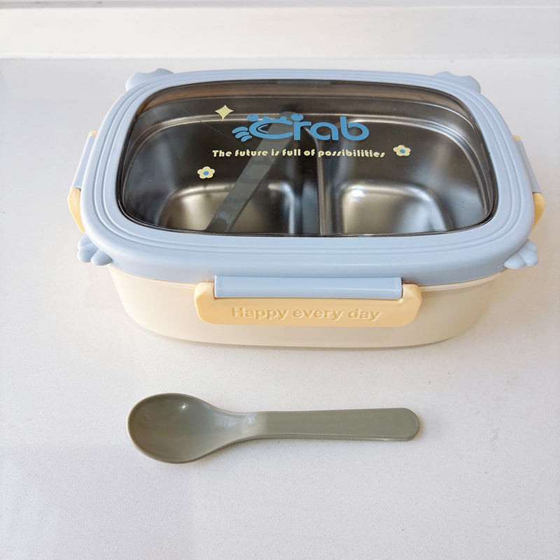 Cute 304 Stainless Steel Lunch Box, High-Looking and Stylish Tableware for Students and Office Workers, Portable Sealed Lunch Fruit Bento Box