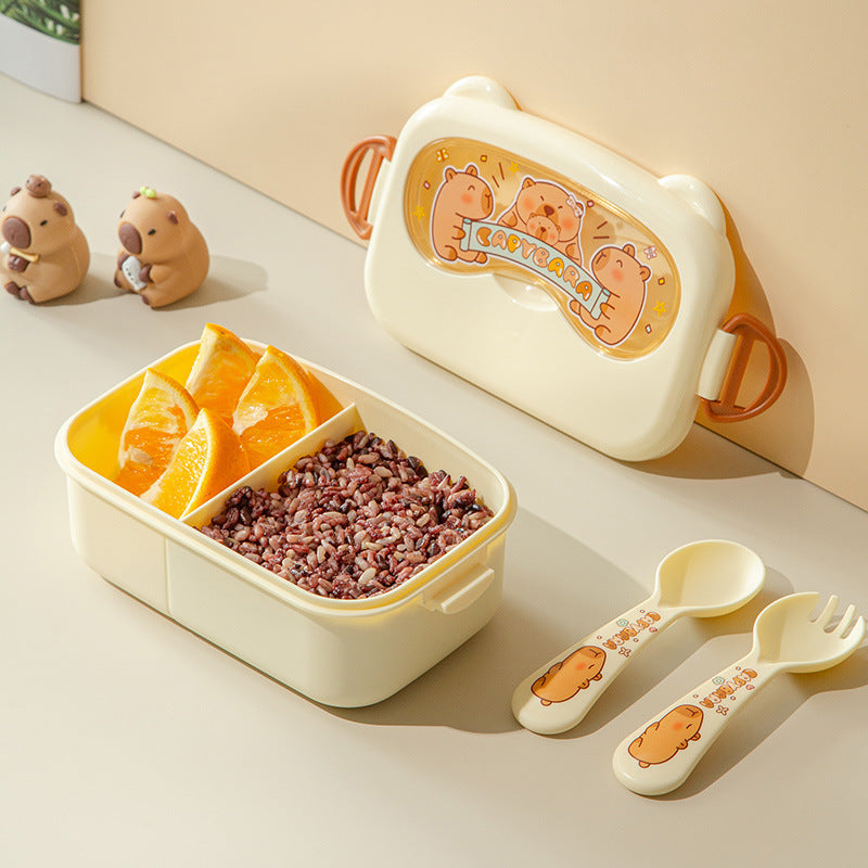 High-Looking Kapibala Pattern Lunch Box for Office Workers, Workers and Students, Cute Lunch Box Lunch Box