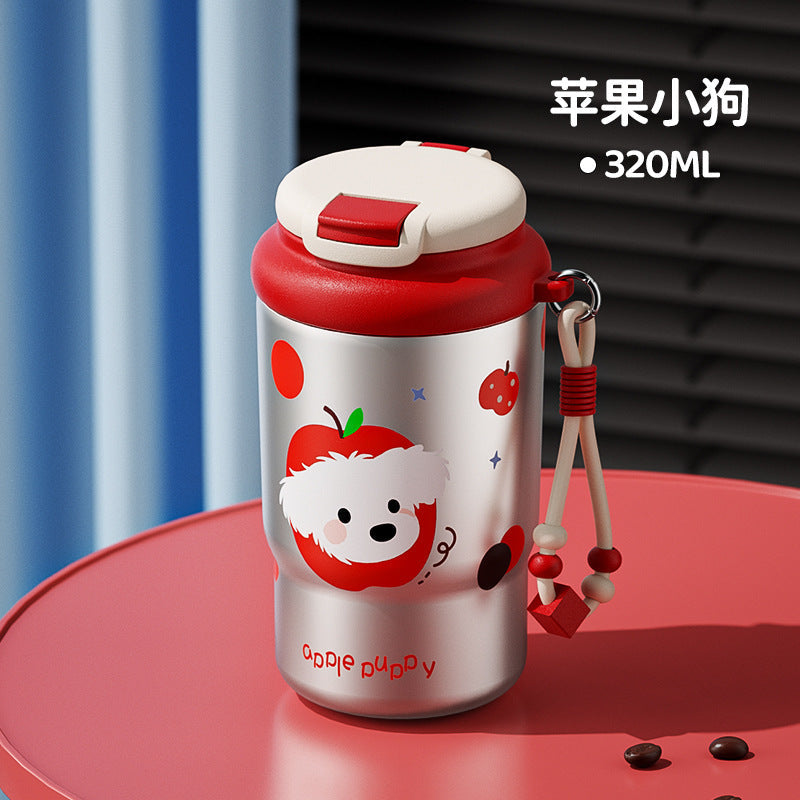 320ml New Style Thermos Cup for Girls, High-Looking 2025 New Style Cute Mini Water Cup, Compact and Portable Coffee Cup
