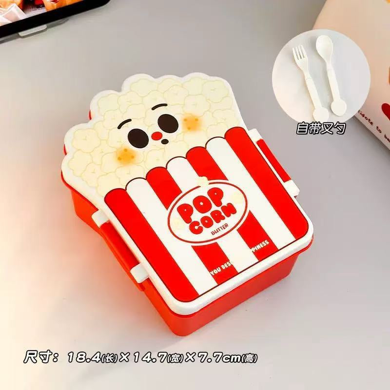 Cute Lunch Box Fruit Salad Sandwich Preservation Box High Color Value Women's Small Lunch Box Lightweight for Students and Children