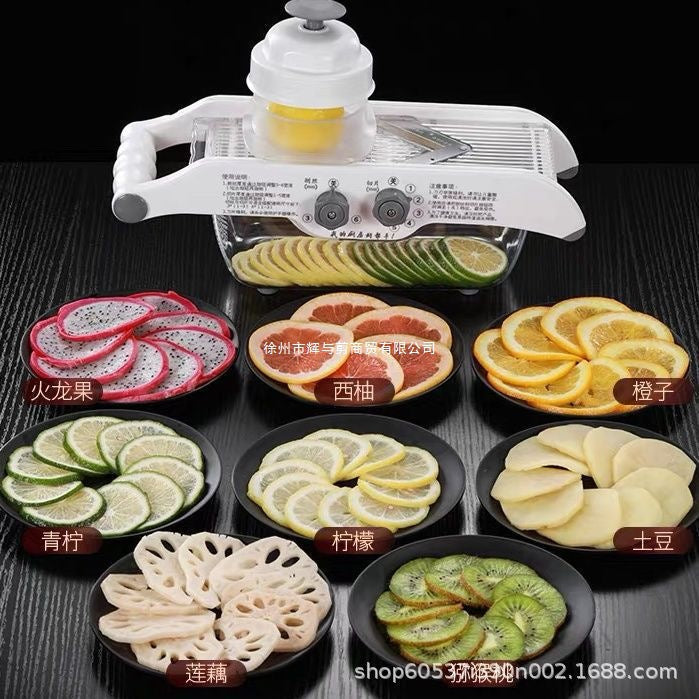 Lemon Slicer for Home Use, Small Milk Tea Shop, Multifunctional Manual Lemon and Potato Slicer Tool