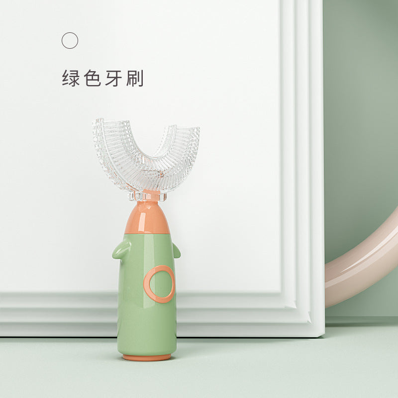 Silicone Children U-shaped Toothbrush Manual Lazy Toothbrush Baby Mouth Tooth Cleaner Wholesale