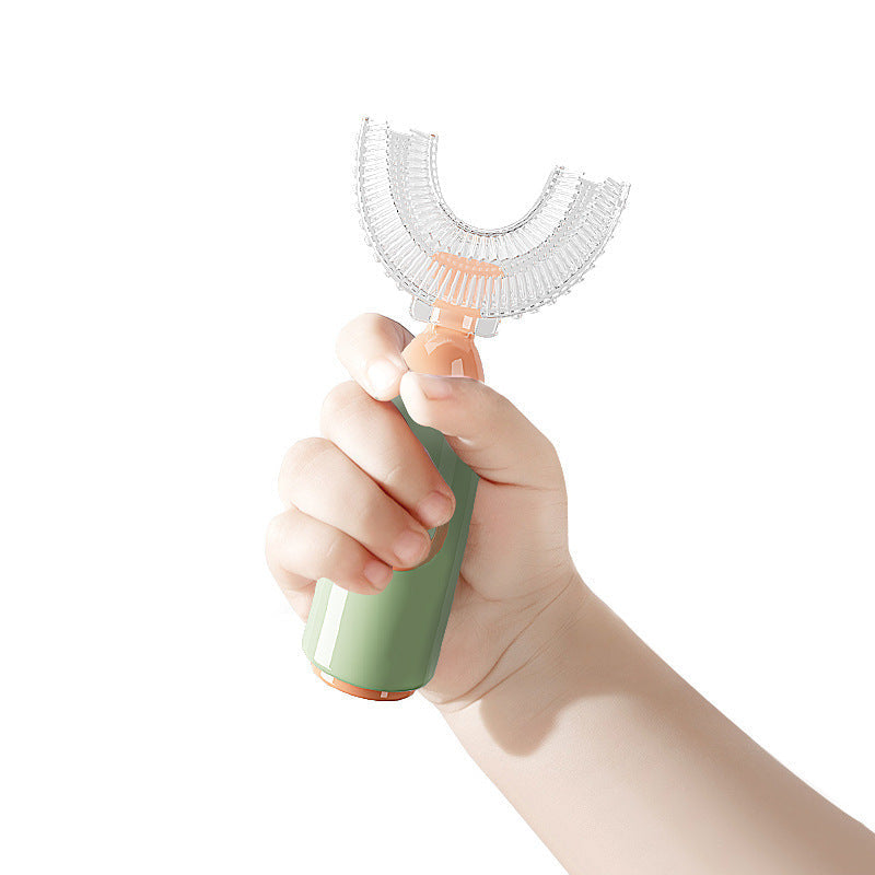 Silicone Children U-shaped Toothbrush Manual Lazy Toothbrush Baby Mouth Tooth Cleaner Wholesale