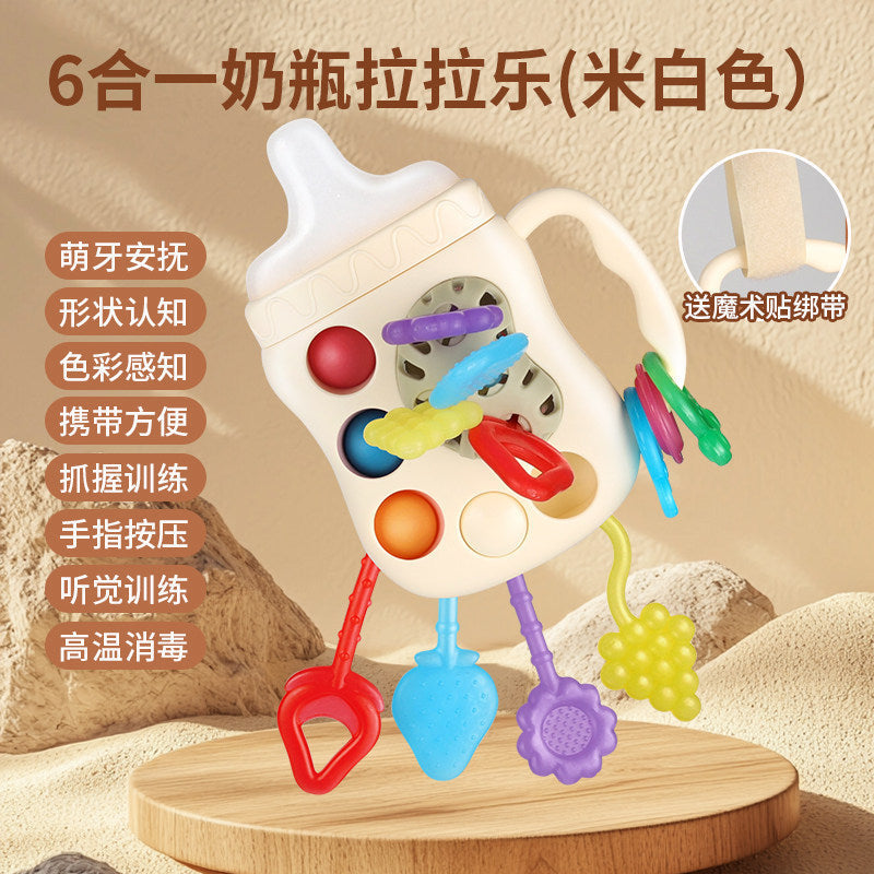 Pull-And-Play Baby Toy for 6 Months and Up, Educational and Chewable, Suitable for 0-1 Year Old Boys and Girls
