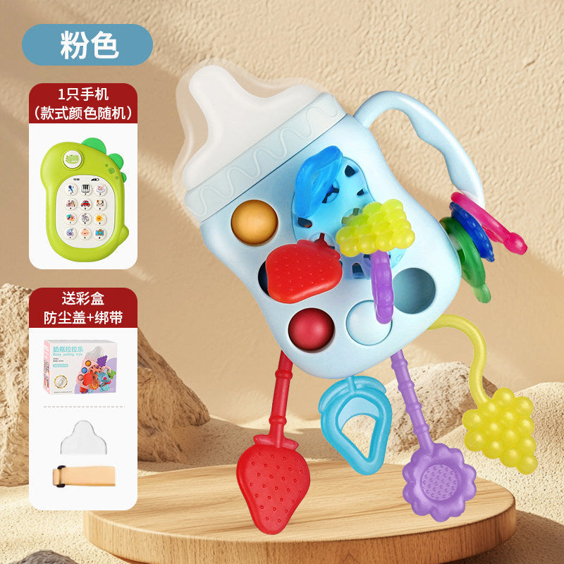 Pull-And-Play Baby Toy for 6 Months and Up, Educational and Chewable, Suitable for 0-1 Year Old Boys and Girls
