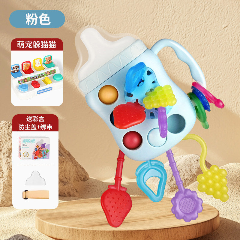 Pull-And-Play Baby Toy for 6 Months and Up, Educational and Chewable, Suitable for 0-1 Year Old Boys and Girls