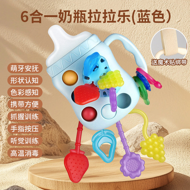 Pull-And-Play Baby Toy for 6 Months and Up, Educational and Chewable, Suitable for 0-1 Year Old Boys and Girls