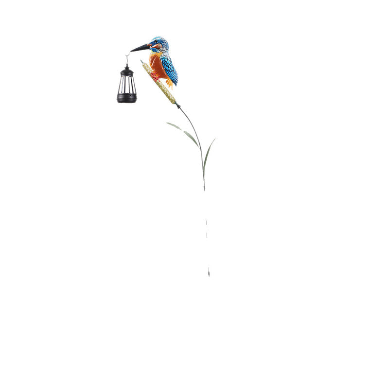 Creative New Solar Bird Lantern Outdoor Landscape Lamp Garden Courtyard Lawn Decoration Iron Crafts