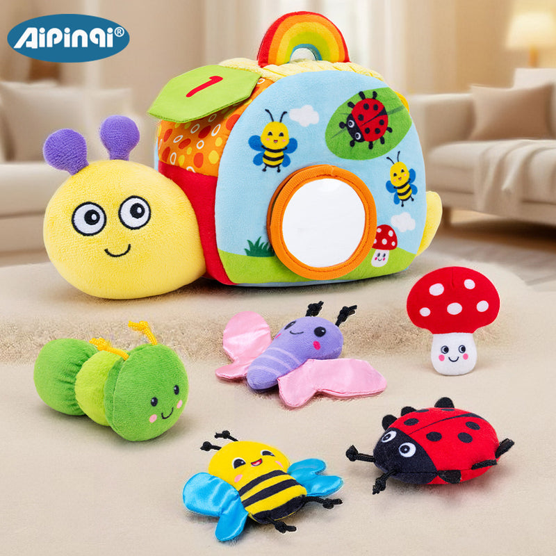 Aipinqi Baby Educational Set Toy Snail Storage Interactive Grasping Sensory Toy Infant Teaching Aids