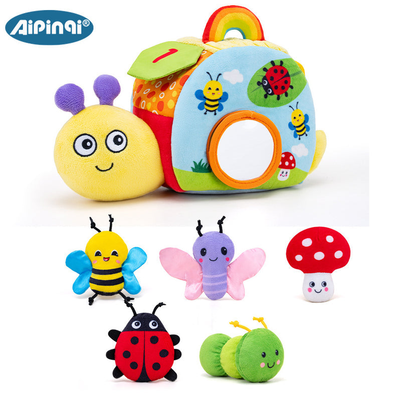 Aipinqi Baby Educational Set Toy Snail Storage Interactive Grasping Sensory Toy Infant Teaching Aids