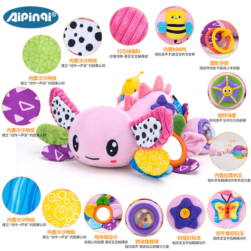 Aipinqi's New Salamander Early Education Toy, a Large Educational Toy That Can Be Chewed by Babies to Train Fine Hand Movements