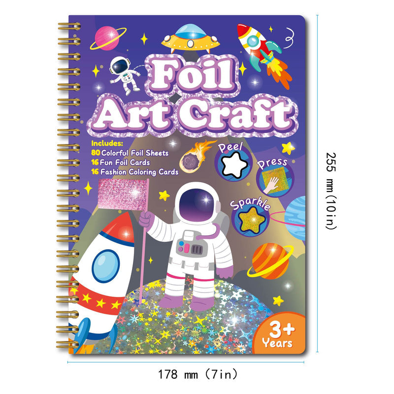 Cross-border Magic Art Painting Astronaut Children's Manual Transfer diy Colorful Shiny Magic Art Sticker