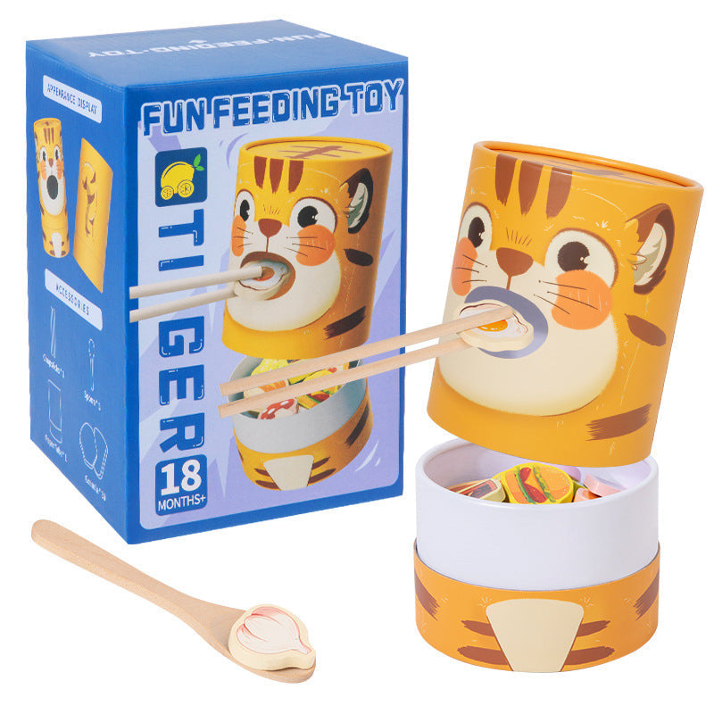Children's Fun Feeding Training for Young Children's Finger Flexibility and Thinking Ability Educational Early Education Wooden Toys