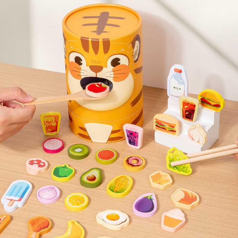 Children's Fun Feeding Training for Young Children's Finger Flexibility and Thinking Ability Educational Early Education Wooden Toys