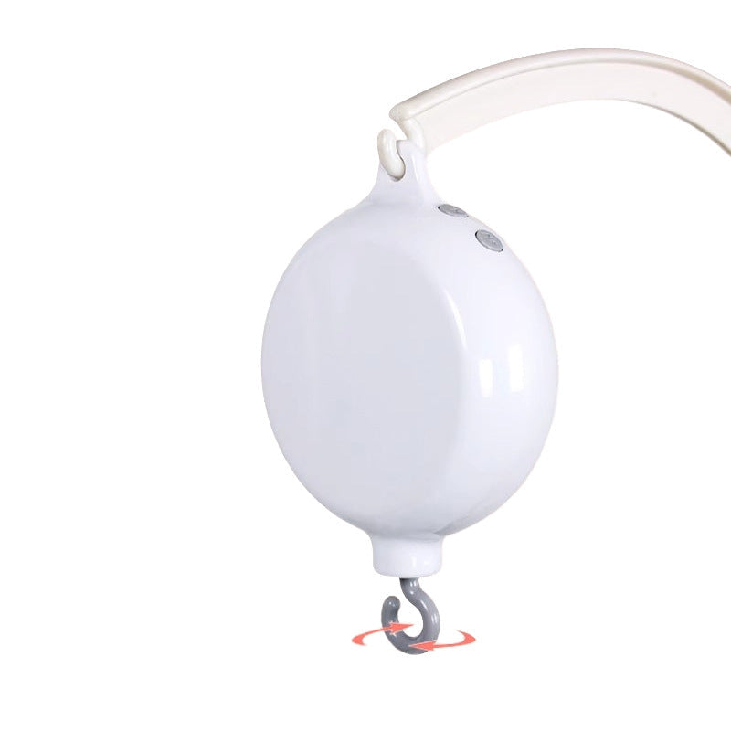 Baby Bedside Rattle Automatic Rotating DIY Bed Bell 35-Song Music Box Music Box Newborn Bracket Rod Accessories