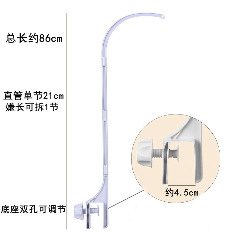 Baby Bedside Rattle Automatic Rotating DIY Bed Bell 35-Song Music Box Music Box Newborn Bracket Rod Accessories