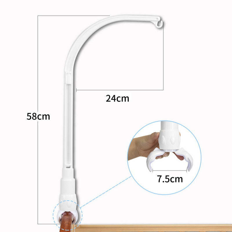 Baby Bedside Rattle Automatic Rotating DIY Bed Bell 35-Song Music Box Music Box Newborn Bracket Rod Accessories