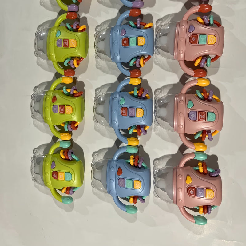 Multifunctional Baby Music Light-Up Bottle Toy 0-18m Early Education Educational Toy for Babies, Chewable Rattle, Grasping Training