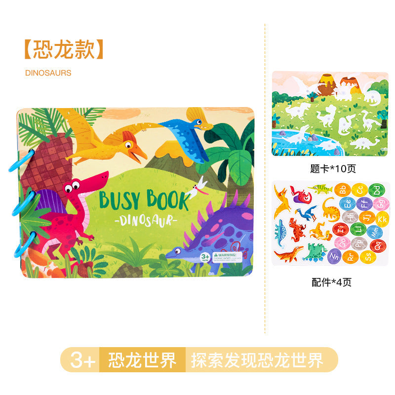 Enlightenment Early Education Quiet Paste Book Kindergarten Toy Baby Velcro Hand Tear Children Handmade Boys and Girls