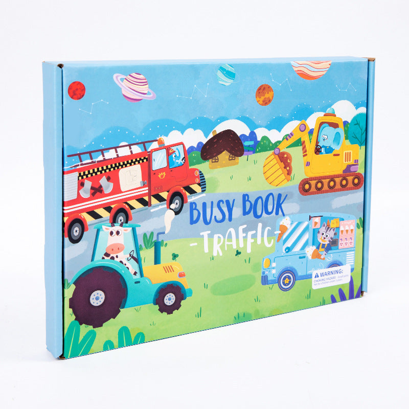 Enlightenment Early Education Quiet Paste Book Kindergarten Toy Baby Velcro Hand Tear Children Handmade Boys and Girls