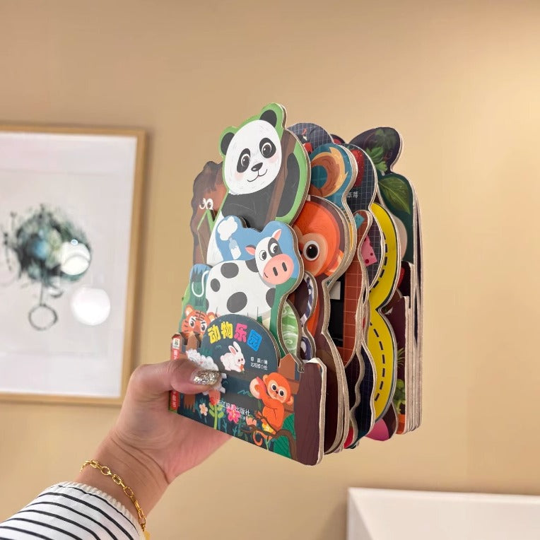 Tear-Resistant Children's 3D Pop-Up Book, Early Education Cognitive Flip Book, Toddler Picture Book, Animal Paradise