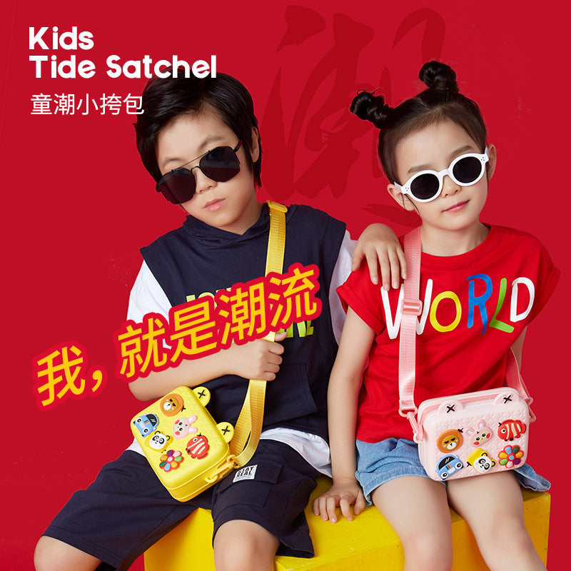Rabbit children's cute men's and women's small bag messenger bag single and double shoulder backpack cartoon baby kindergarten holiday gift