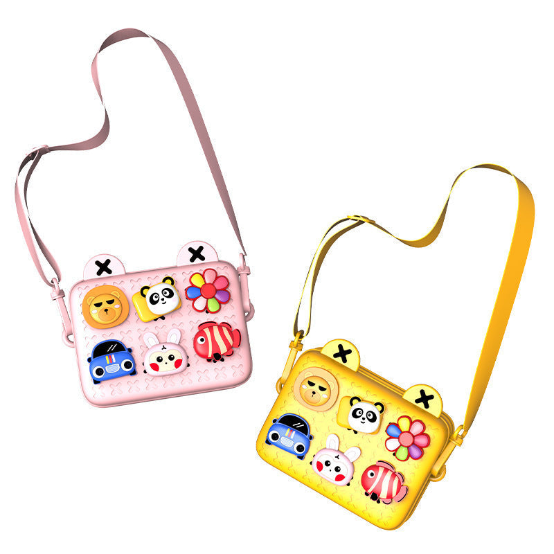 Rabbit children's cute men's and women's small bag messenger bag single and double shoulder backpack cartoon baby kindergarten holiday gift