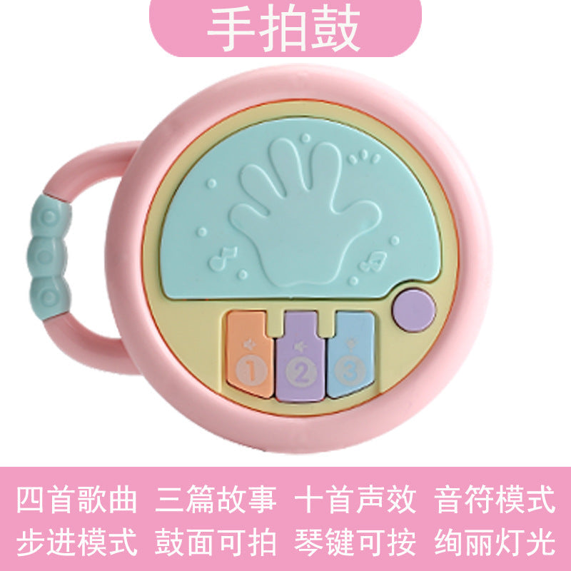 Baby Music Hand Clap Drum Light Projection Clap Drum 0-3 Years Old Infant Early Education Educational Kidsren's Rattle Toy