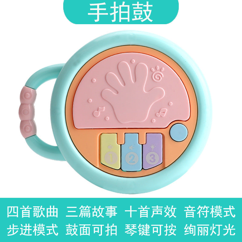 Baby Music Hand Clap Drum Light Projection Clap Drum 0-3 Years Old Infant Early Education Educational Kidsren's Rattle Toy