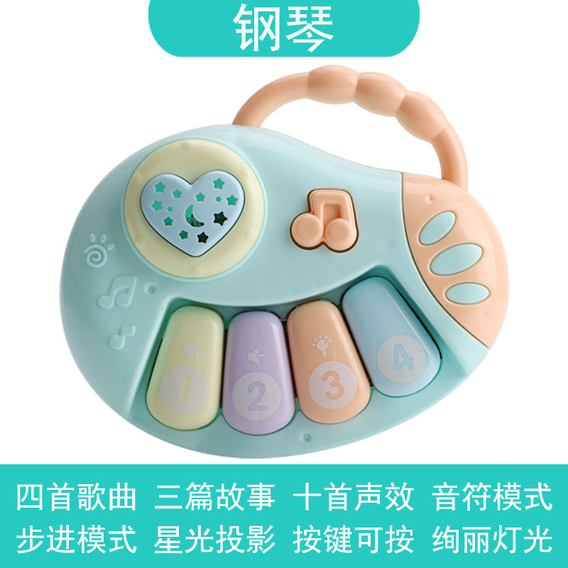 Baby Music Hand Clap Drum Light Projection Clap Drum 0-3 Years Old Infant Early Education Educational Kidsren's Rattle Toy