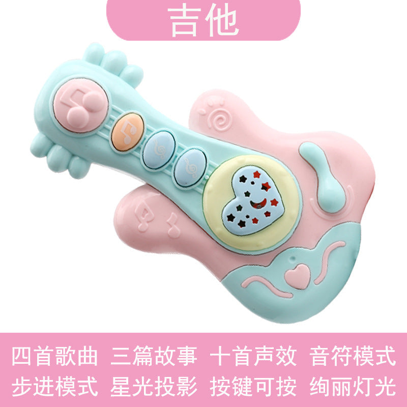 Baby Music Hand Clap Drum Light Projection Clap Drum 0-3 Years Old Infant Early Education Educational Kidsren's Rattle Toy