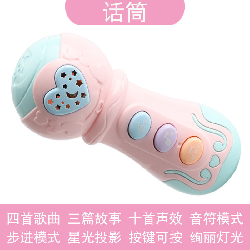 Baby Music Hand Clap Drum Light Projection Clap Drum 0-3 Years Old Infant Early Education Educational Kidsren's Rattle Toy