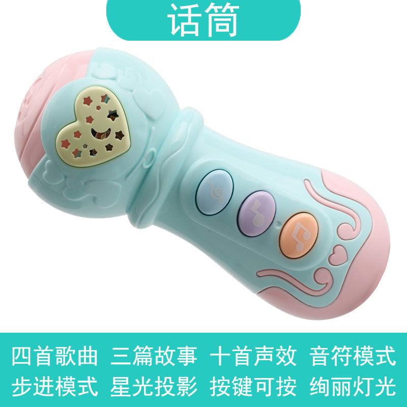 Baby Music Hand Clap Drum Light Projection Clap Drum 0-3 Years Old Infant Early Education Educational Kidsren's Rattle Toy