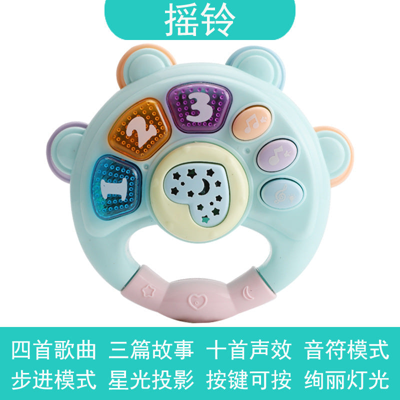 Baby Music Hand Clap Drum Light Projection Clap Drum 0-3 Years Old Infant Early Education Educational Kidsren's Rattle Toy