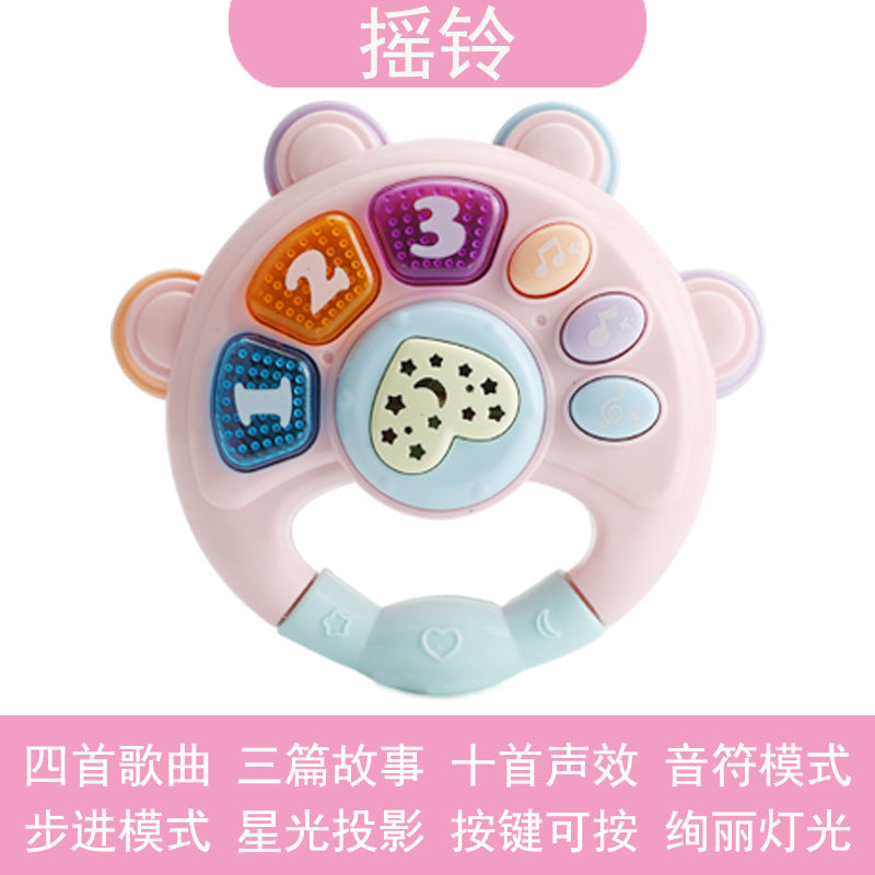 Baby Music Hand Clap Drum Light Projection Clap Drum 0-3 Years Old Infant Early Education Educational Kidsren's Rattle Toy