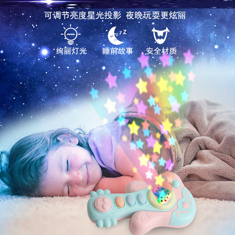 Baby Music Hand Clap Drum Light Projection Clap Drum 0-3 Years Old Infant Early Education Educational Kidsren's Rattle Toy