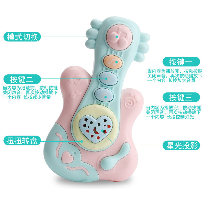 Baby Music Hand Clap Drum Light Projection Clap Drum 0-3 Years Old Infant Early Education Educational Kidsren's Rattle Toy