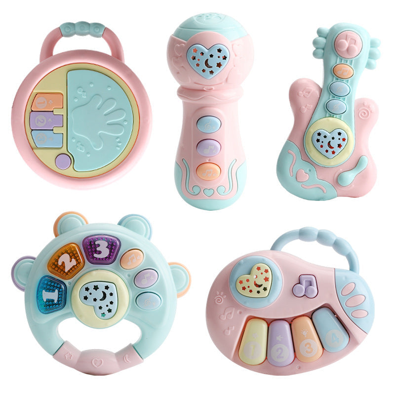 Baby Music Hand Clap Drum Light Projection Clap Drum 0-3 Years Old Infant Early Education Educational Kidsren's Rattle Toy