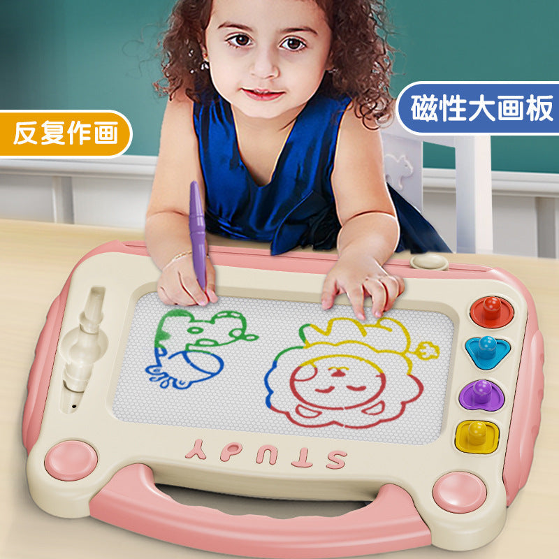 Cross-border children's toys four-color magnetic drawing board children's graffiti drawing board kindergarten writing board toys 0-3-6