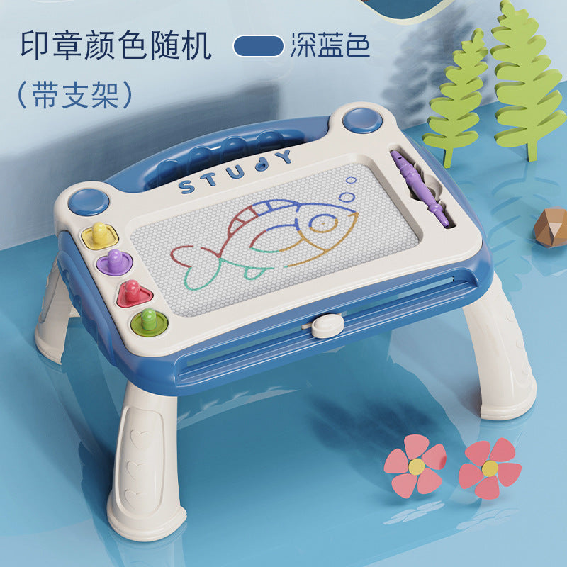 Cross-border children's toys four-color magnetic drawing board children's graffiti drawing board kindergarten writing board toys 0-3-6