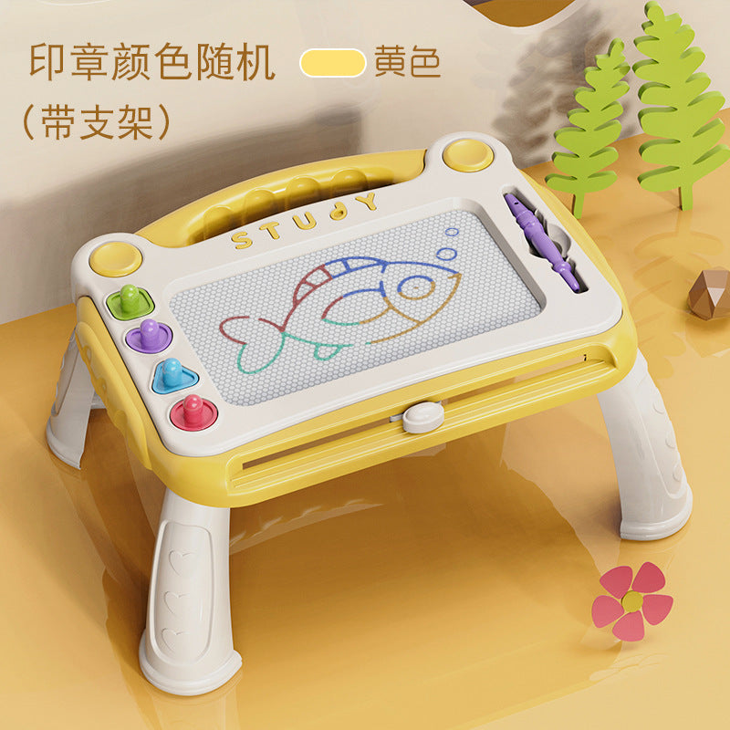 Cross-border children's toys four-color magnetic drawing board children's graffiti drawing board kindergarten writing board toys 0-3-6