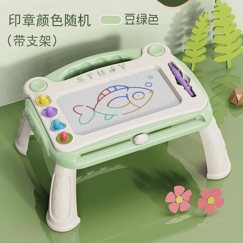 Cross-border children's toys four-color magnetic drawing board children's graffiti drawing board kindergarten writing board toys 0-3-6