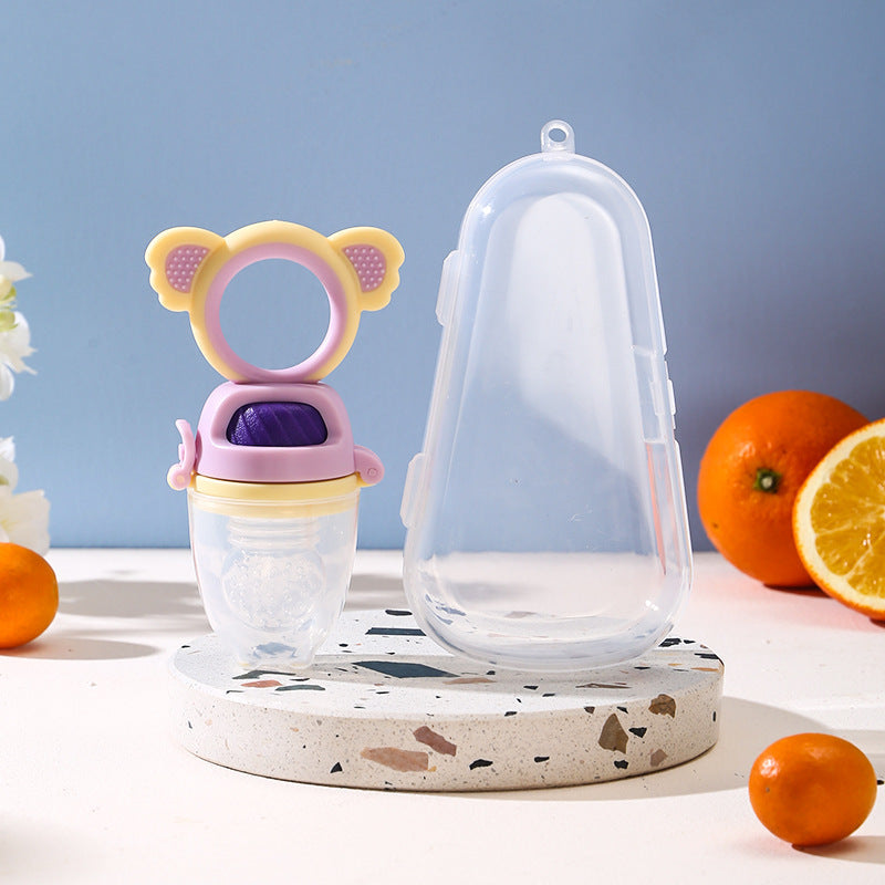 Baby push bite fruit and vegetable juice baby eat fruit push food supplement bite bag wholesale