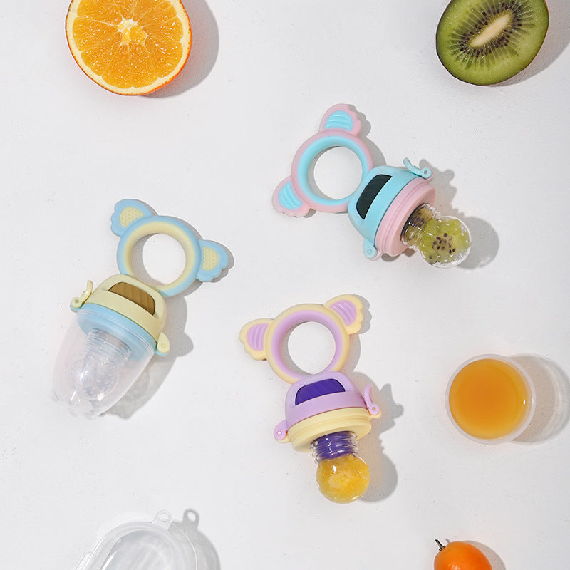 Baby push bite fruit and vegetable juice baby eat fruit push food supplement bite bag wholesale